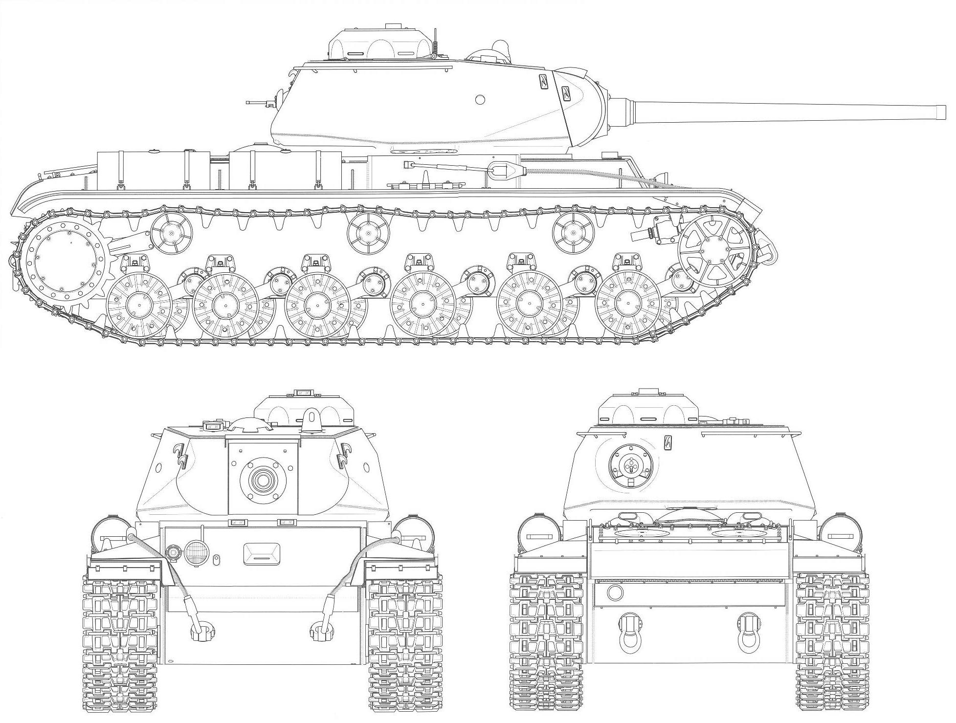 KV-85 blueprints 1.