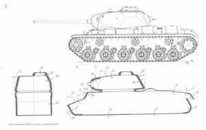 KV-85 armor scheme