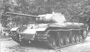 Experimental KV-1S tank equipped with S-31 gun