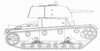 Screened T-26-1 tanks. The screening was made in Leningrad in 1941-42 by welding.[1]