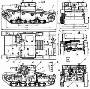 AT-1 "Artillery Tank" based on T-26 hull