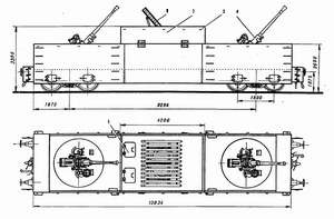 Blueprints of Kozma Minin armored train
