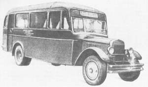 AL-1 bus of ATUL plant, based on ZIS-11 chassis, 1933