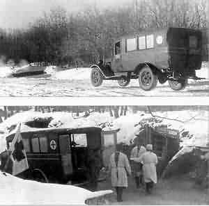 Soviet military medical service bus GAZ-55 (vehicle number B-7-02-04)