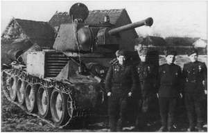 T-34 equipped with loud-speaker and used for propaganda