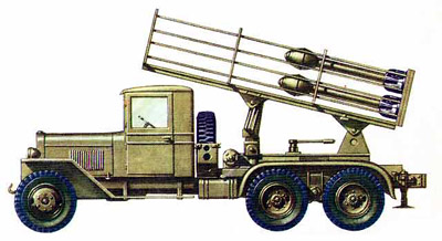 BM-31 based on ZIS-6 truck