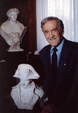 Patron of the Arts. Ben Weider is pictured surrounded by part of his superb collection of Napoleon items and artifacts, which he amassed over 50 years. The priceless collection includes the hat Napoleon wore during the 1812 campaign in Russia and locks of the Emperor's hair. Weider has generously donated his world class Napoleon collection to Canada's Montreal Museum of Fine Arts to form the heart of the museum's new Napoleon galleries.