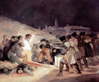 The Third of May 1808 by Spanish artist Francisco Goya commemorates Spanish resistance to Napoleon's armies during the occupation of Spain.