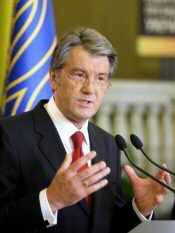 September 3, 2008. Ukraine President Viktor Yushchenko makes statement on the situation in the Verkhovna Rada (Ukraine's parliament). [UKRAINE OFFICAL PHOTOGRAPH]
