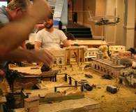 Street fighting in Iraq game at Historicon