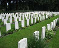 The Airborne Cemetery at Arnhem Oosterbeek, maintained by the Commonwealth War Graves Commission.