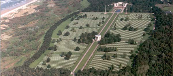 The Normandy American Military Cemetery and Memorial.