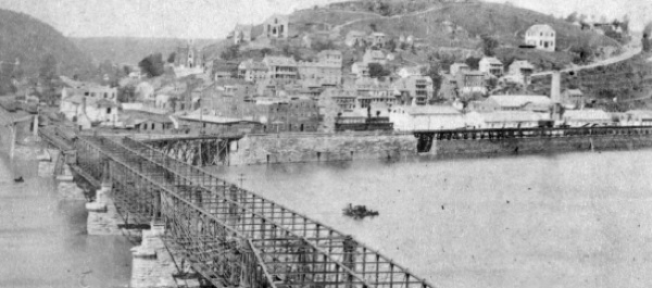 Harpers Ferry around the time of the Civil War. Library of Congress.