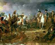 Napoleon gives orders during the Battle of Austerlitz