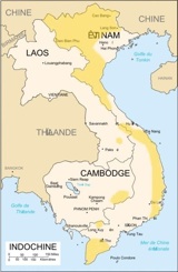 Map of French Indochina. Click to  enlarge.