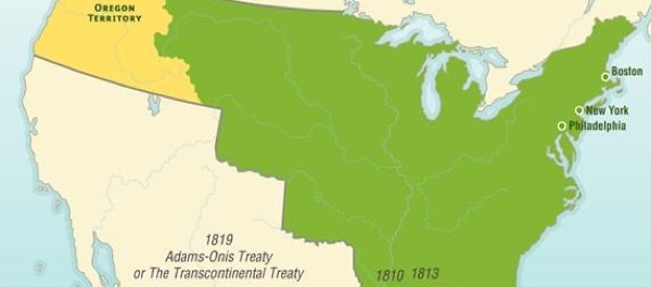 Animated map of US expansion 1790 - 1861 courtesy of The Map as History. Click on map to start animation.