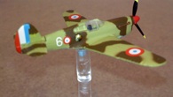 P-40 in Free French colors. The 'Flying Tigers' version is available as a booster.