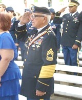 U.S. Army veteran Andres Vegara at the 'Heroes Remembered' commemoration, July 27, 2012.