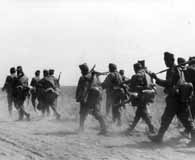Romanian soldiers advance toward Stalingrad in the fall of 1942.