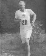 George Patton running during the 1912 Olympic Games in Stockholm, Sweden. (Gen. George Patton Museum)