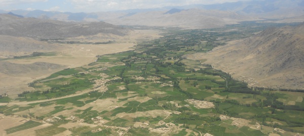 Nerkh Valley as seen from the air in June 2012. Photo by Pat Proctor