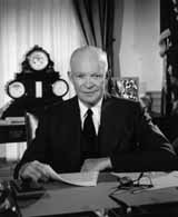 President (and former general) Dwight D. Eisenhower warned of the insidious effects of the “defense-industrial complex.” (Dwight D. Eisenhower Presidential Library)