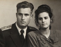 Vasili Arkhipov and wife Olga Arkhipova. Collection of photos of Brigade Chief of Staff on B-59 Vasili Arkhipov, 'The Man Who Saved the World', from the personal archive of his widow Olga Arkhipova. Vasili Alexandrovich Arkhipov was a Soviet naval officer, who, during the Cuban Missile Crisis prevented the launch of a nuclear torpedo and therefore a possible nuclear war. Courtesy M. Yarovskaya