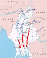 Japanese conquest of Burma, April - May 1942. U.S. Army Center of Military History. Click to enlarge.