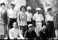 Member of the Japanese Consulate at Pearl Harbor, taken days before the attack. Takeo Yoshikawa (undercover identity Tadasi Morimura) is in the front row, center. Click to enlarge. National Archives.
