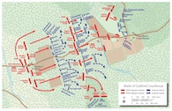 The Battle of Guilford Courthouse. Click to enlarge.