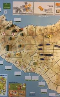 Sicily: Fast Action Battle â€“ Operation Husky unleashes Patton and Montgomery in the Race for Messina. Board Game Review