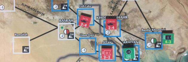 Saddam Hussein versus The Ayatollah. Bloody Dawns: The Iran Iraq War. Board Game Review.