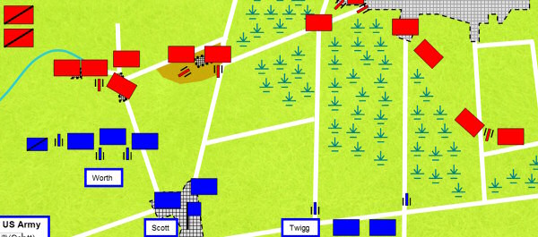 Battle of Mexico City at The Art of Battle: Animated Battle Maps.  Photo Courtesty of Jonathan Webb.