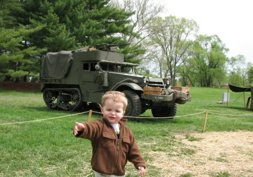 Little Armchair General at World War II Weekend at Jefferson Barracks Park 2008