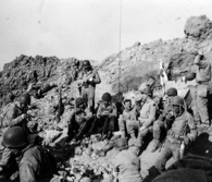 2nd Ranger Battalion command post on Pointe du Hoc.