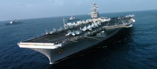 USS Nimitz on Pacific maneuvers