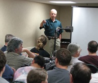 Col. David Glantz speaks to a full room at Historicon.