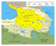 Kingdom of Georgia. The battle of Didgori took place 40 kilometers west of Tbilisi. Courtesy David Liuzzo.