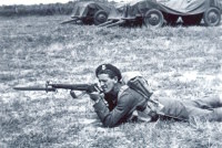 Soldier. Ben Weider was a World War II veteran who served in Canada's armed forces. This photograph was taken in 1942.