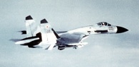Russian Su-27 attack fighter. Department of Defense photo.