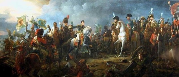 Napoleon at the Battle of Austerlitz, by Fran&ccedil;ois G&eacute;rard. Following this battle, Napoleon's forces found it difficult to secure the Neapolitan region of Calabria.