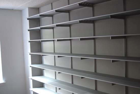 New shelving was more expensive but worth it.