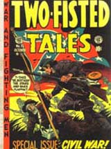 War Stories does not neglect comics covering earlier eras. Ancient war, pirates, the Wild West, and like this cover, the Civil War, all get their well deserved due in Conroy&rsquo;s narrative.