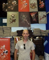 'Things are a little slow, but I'm not going to complain,' vendor Andrew Bawidamann said. Photo by Paul Glasser.