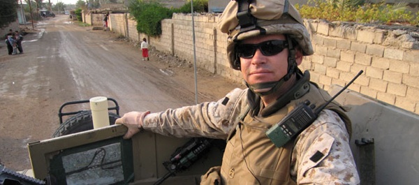 A scene from 'Brothers at War,' in which a civilian follows his two brothers, members of the 82nd Airborne Division, into the combat zones of Iraq.