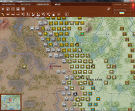 In an attempt to cut down the gathering Soviet masses, Panzer Group 3 executes a  pocket due west of Velikie Luki. Panzer Group 2 also creates a small pocket west of Smolensk.