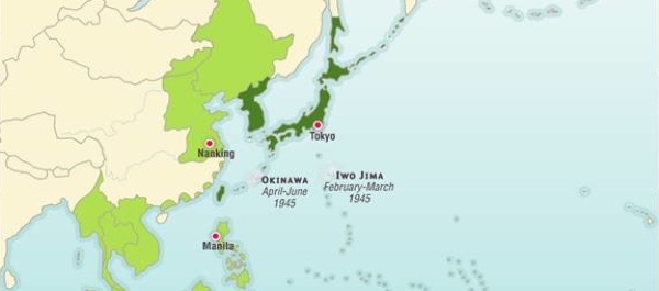 Military Operations in the Pacific, 1944&ndash;45 animated map. Courtesy of The Map as History.
