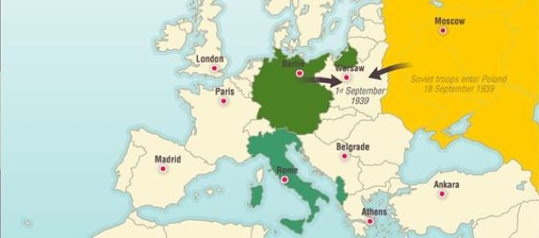An interactive map of World War II in Europe and North Africa during 1939, 1940 and the spring of 1941. Courtesy of The Map as History.