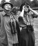 Churchill tours Southern England and views measures being taken to deal with German bombings.