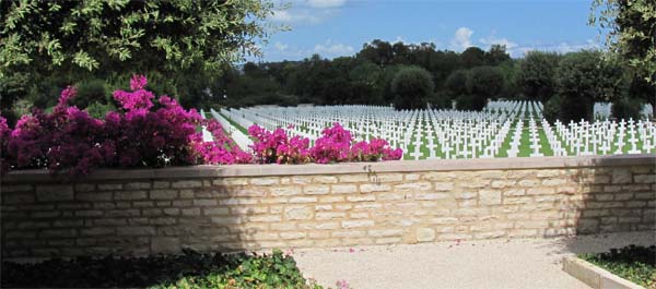 The American military cemetery, Carthage, Tunisia. (Shirley Dâ€™Este)
